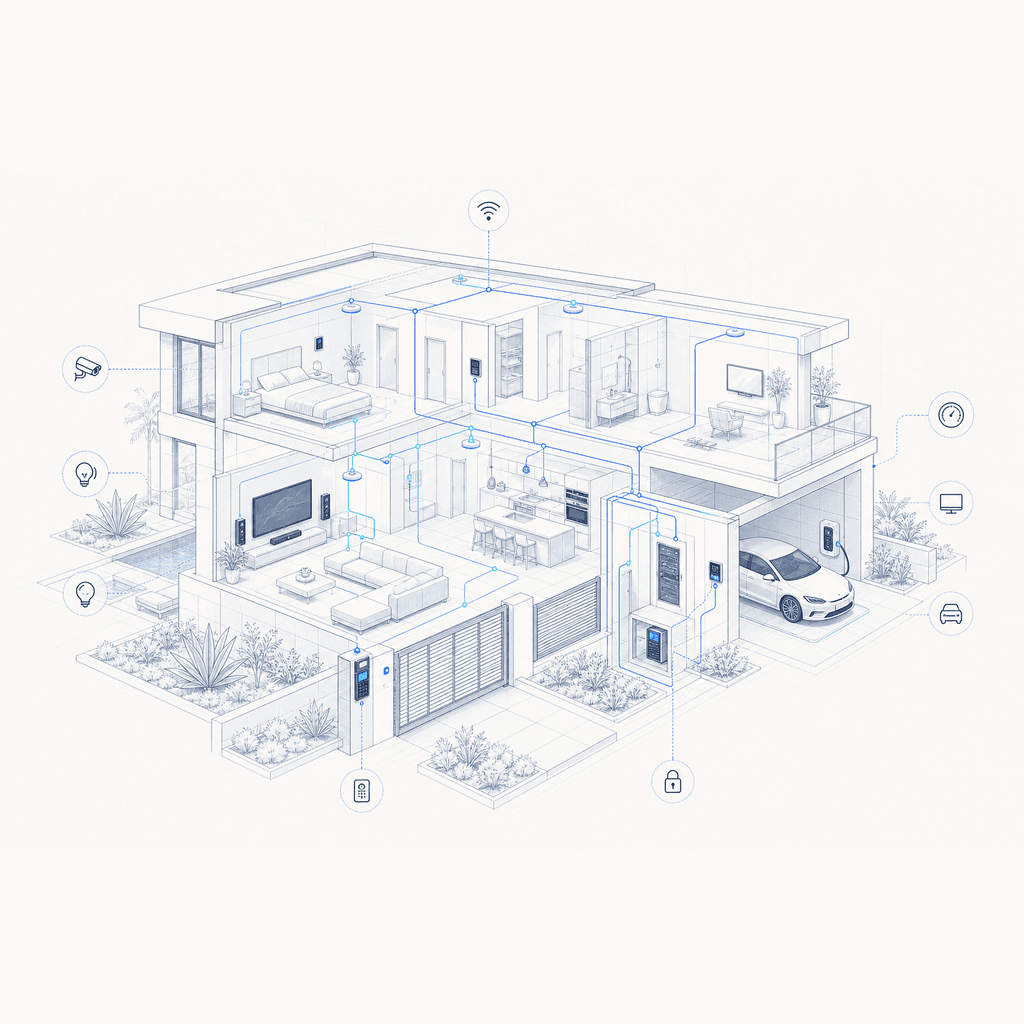 A 14,000 sq ft estate that behaves like a Fortune 500 campus.